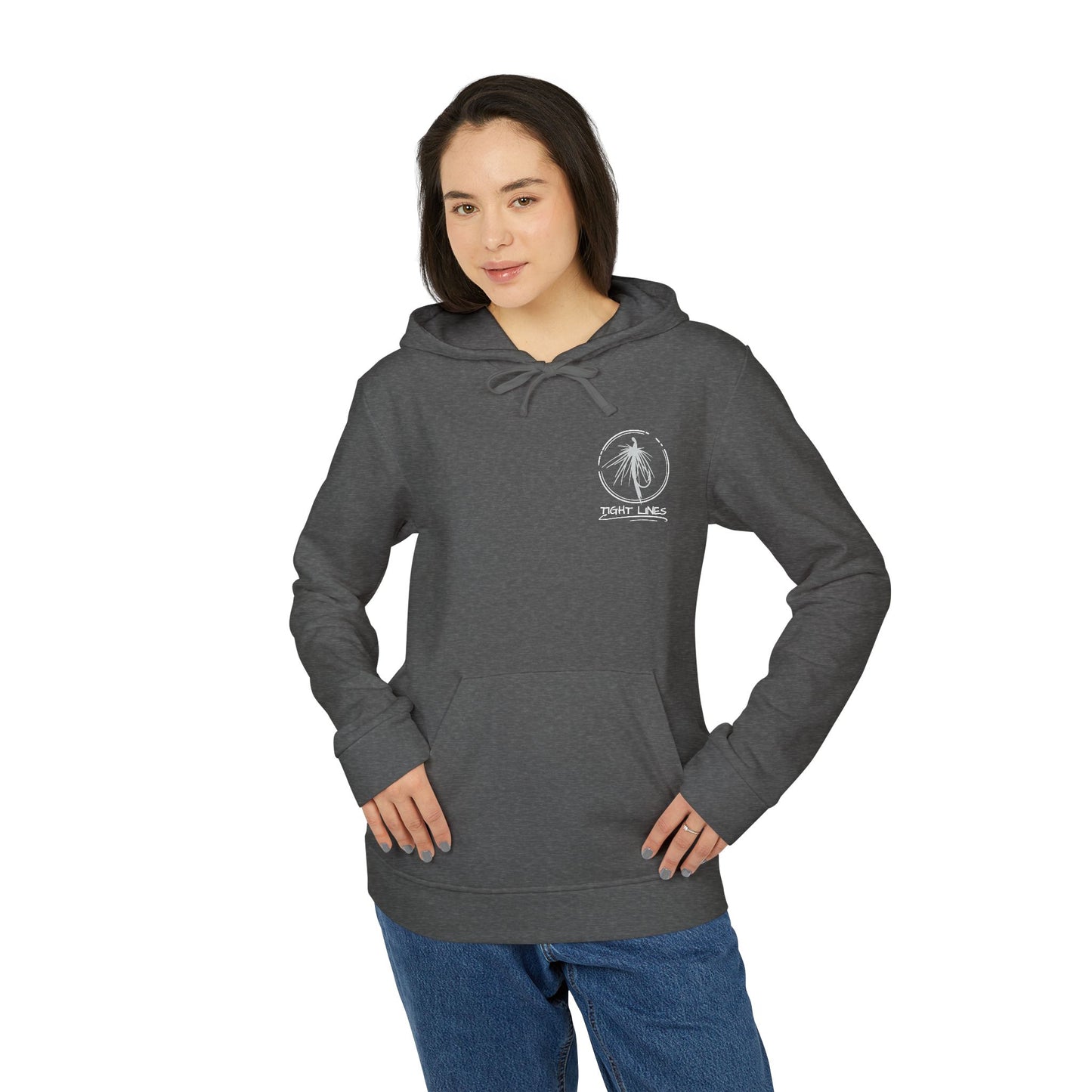 Tight Lights Adidas Fleece Hoodie - Perfect for Beach Days, Outdoors, and Casual Outings | Unisex, Beachwear