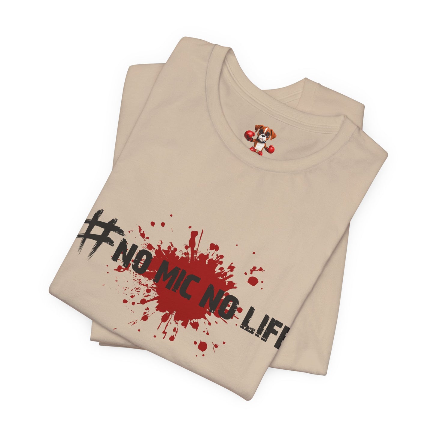 #No Mic No Life Unisex Tee, Fans of Zombie Culture, Graphic Tee for Casual Wear, Gamer Essentials, Zombie Apocalypse Survival Gear
