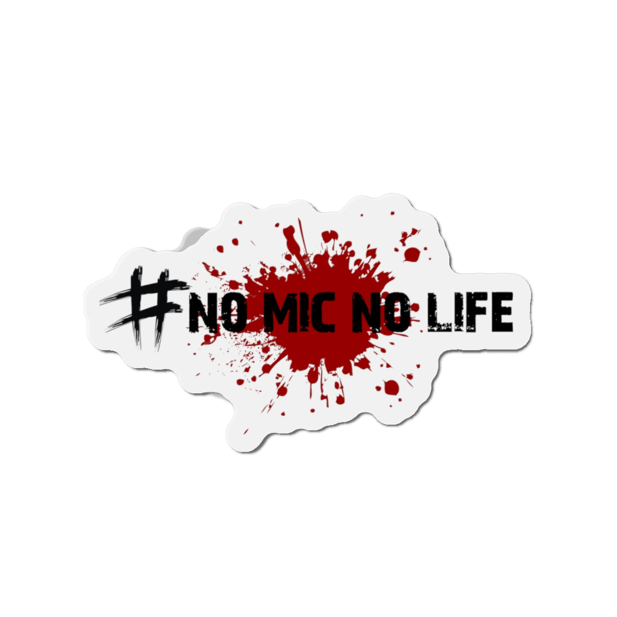 #No Mic No Life Die-Cut Magnet | Gaming Lover Gift, Gamer Room Decor, Fridge Magnet, Geeky Present, Video Game Enthusiast, Gaming Accessories
