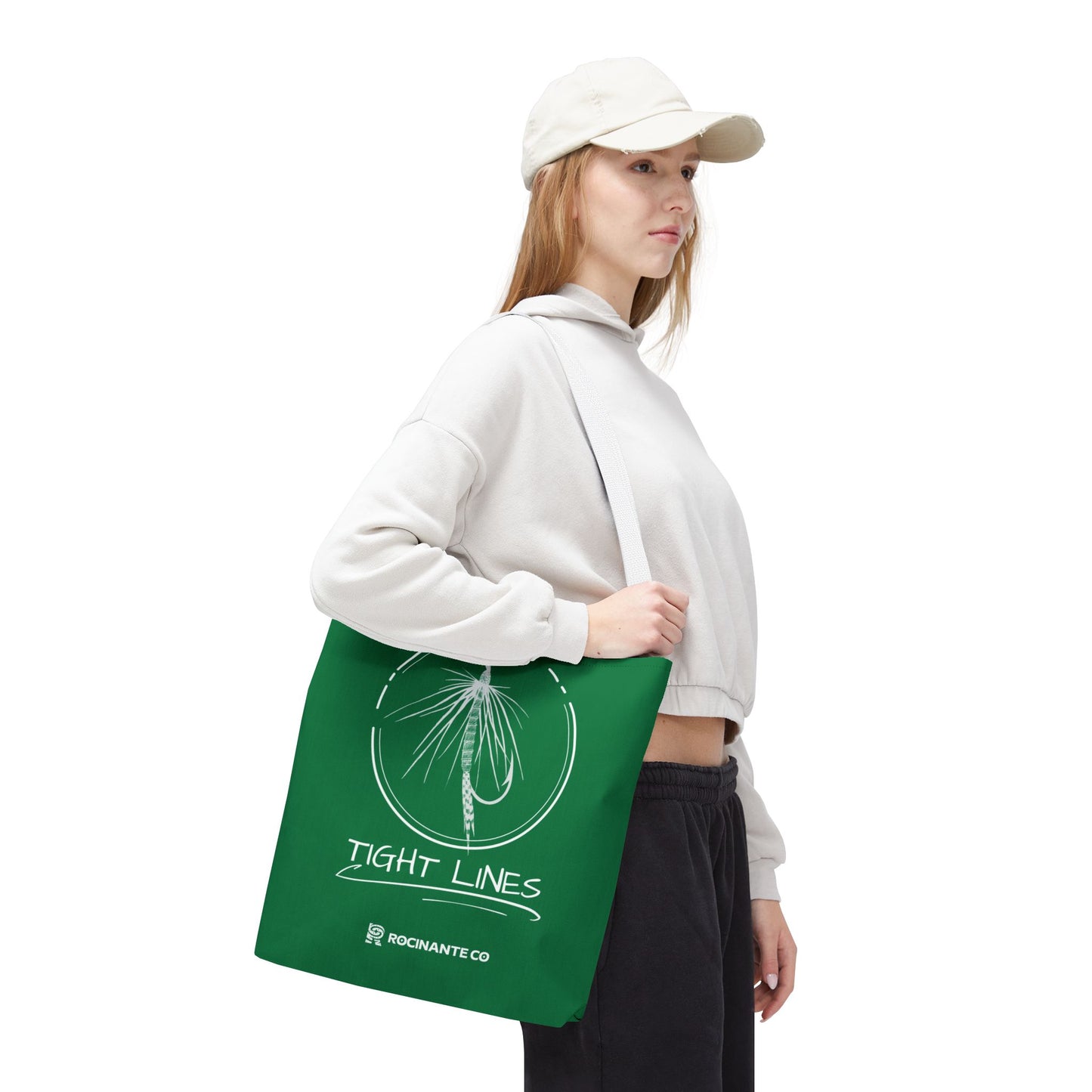 Tight Lines Tote Bag (Green)