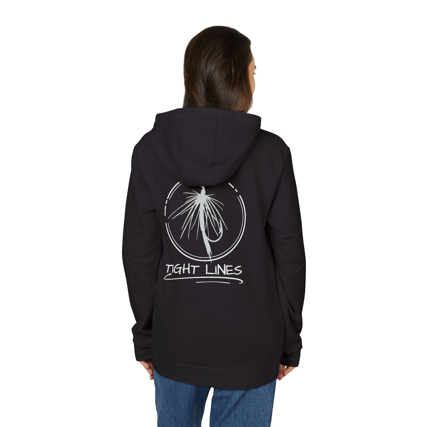 Tight Lights Adidas Fleece Hoodie - Perfect for Beach Days, Outdoors, and Casual Outings | Unisex, Beachwear