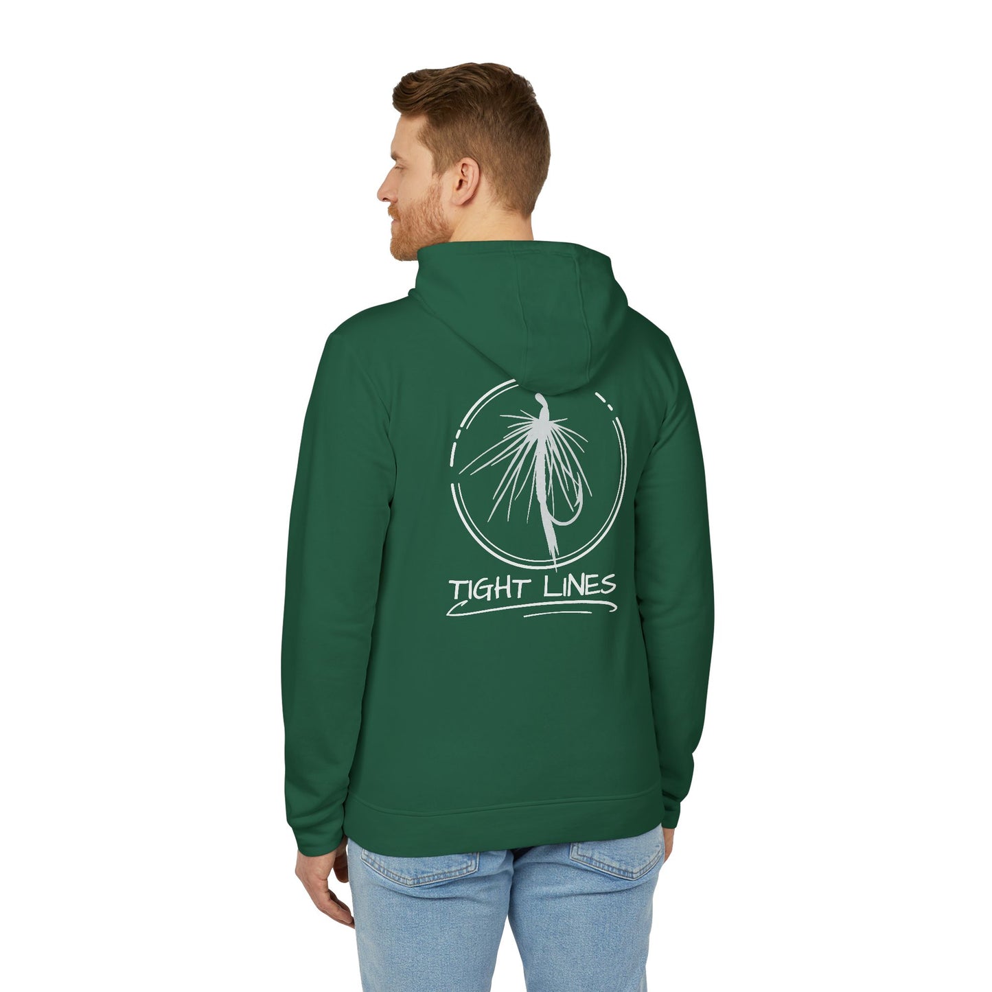 Tight Lights Adidas Fleece Hoodie - Perfect for Beach Days, Outdoors, and Casual Outings | Unisex, Beachwear