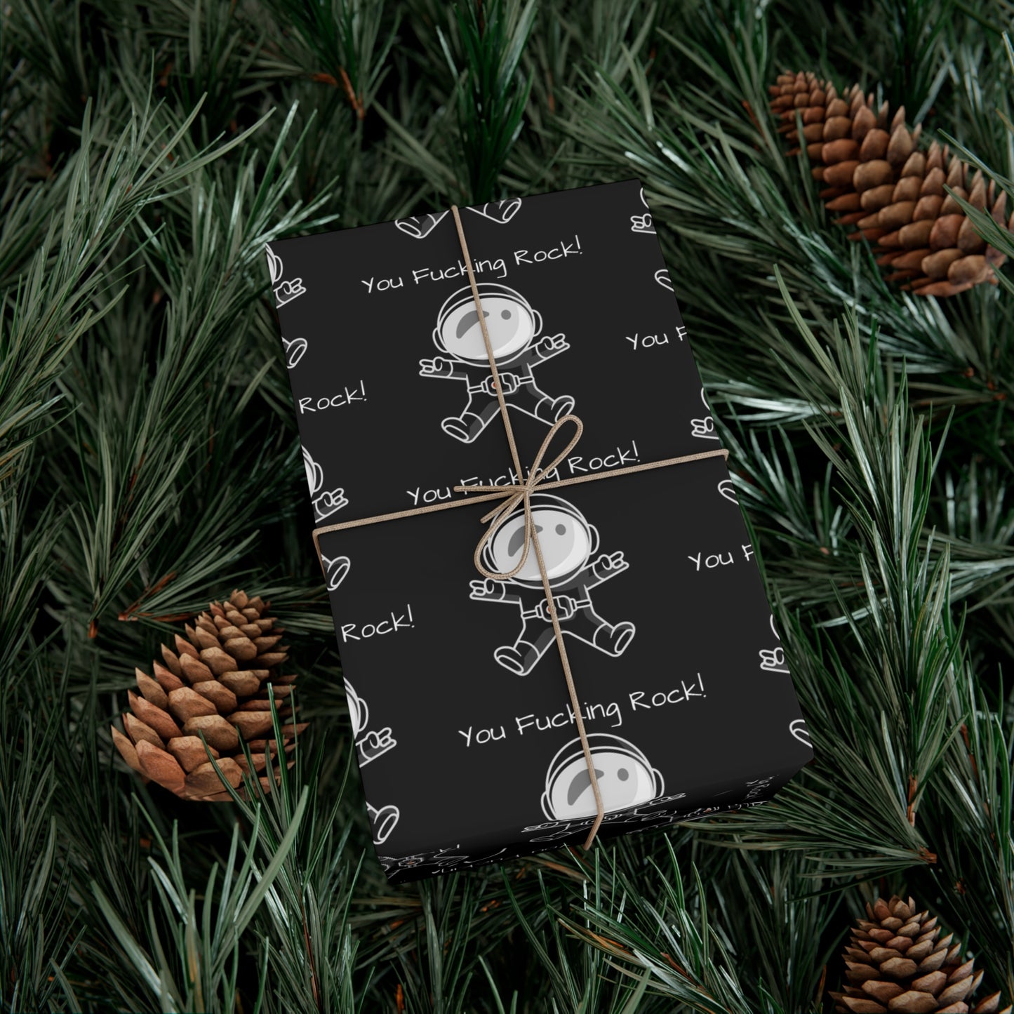 You Rock! Astronaut Gift Wrap Paper - Fun Wrapping for Birthdays, Holidays, Parties, Unique Gift Wrap