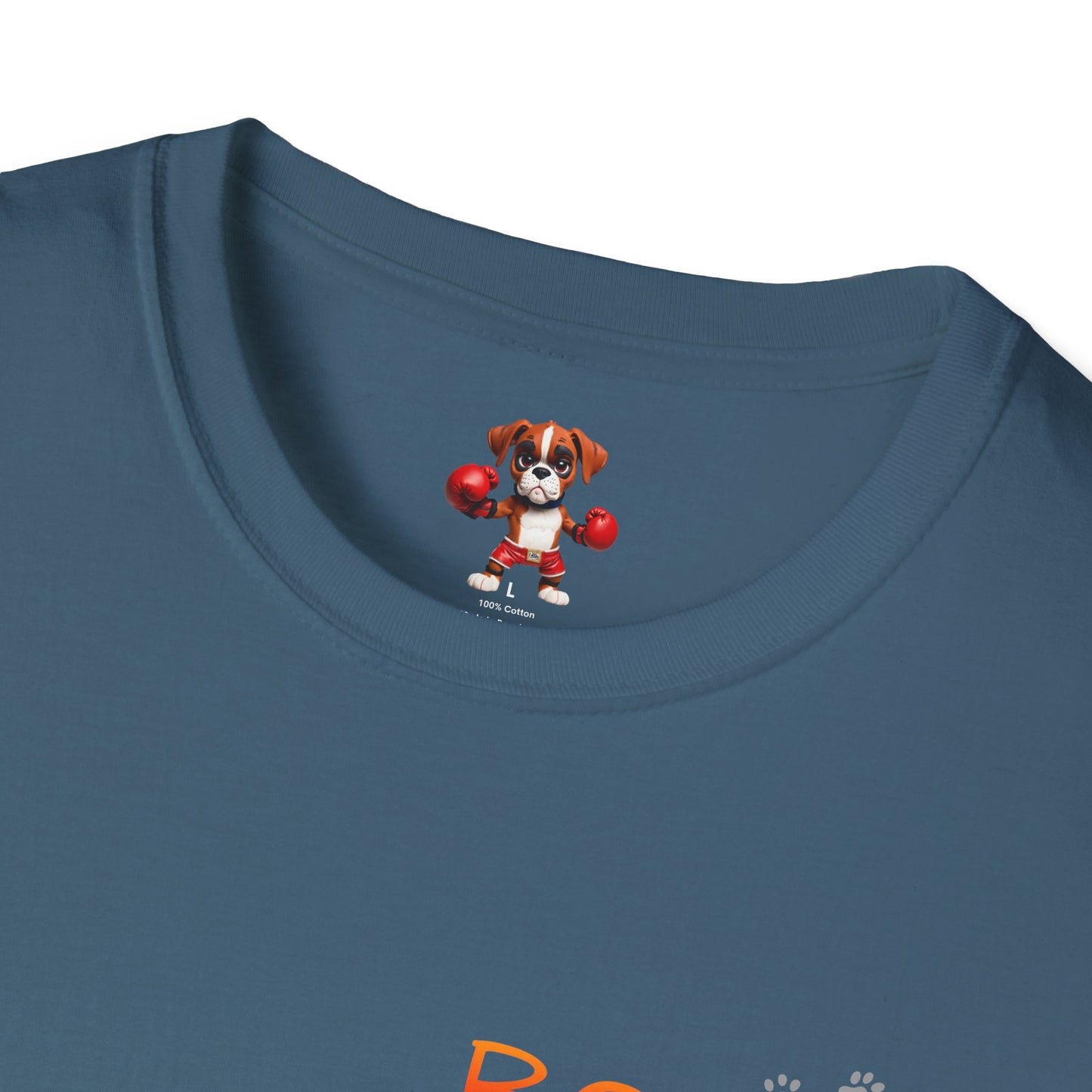 Unisex Boxer Momma T-Shirt - Softstyle Cotton Tee, Dog Lover Gift, Casual Fit, Pet Mom Shirt, Comfortable & Durable