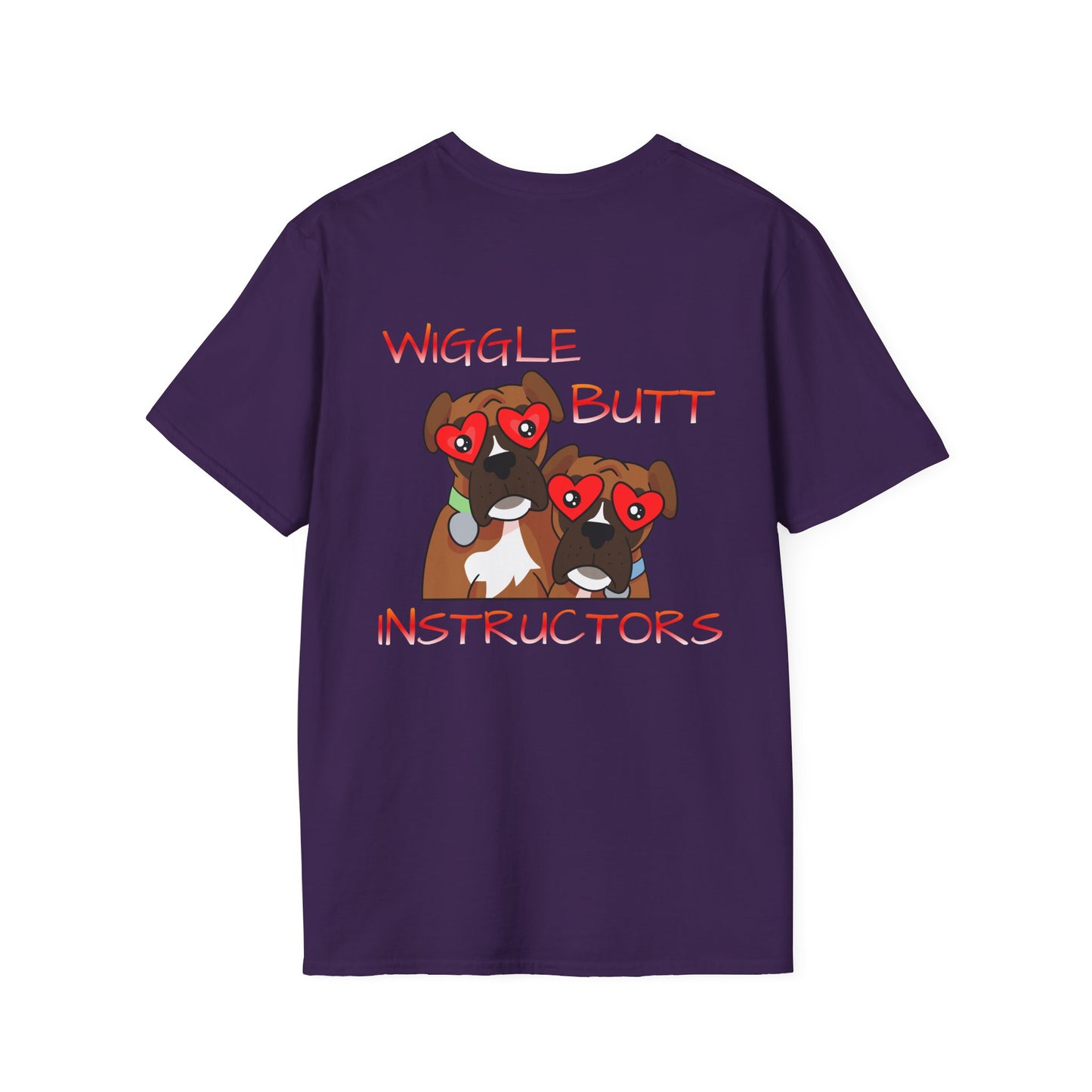 Unisex Wiggle Butt Instructors Tee - Funny Dog Trainer Shirt & Pet Lover Gift, Casual Animal Trainer Top