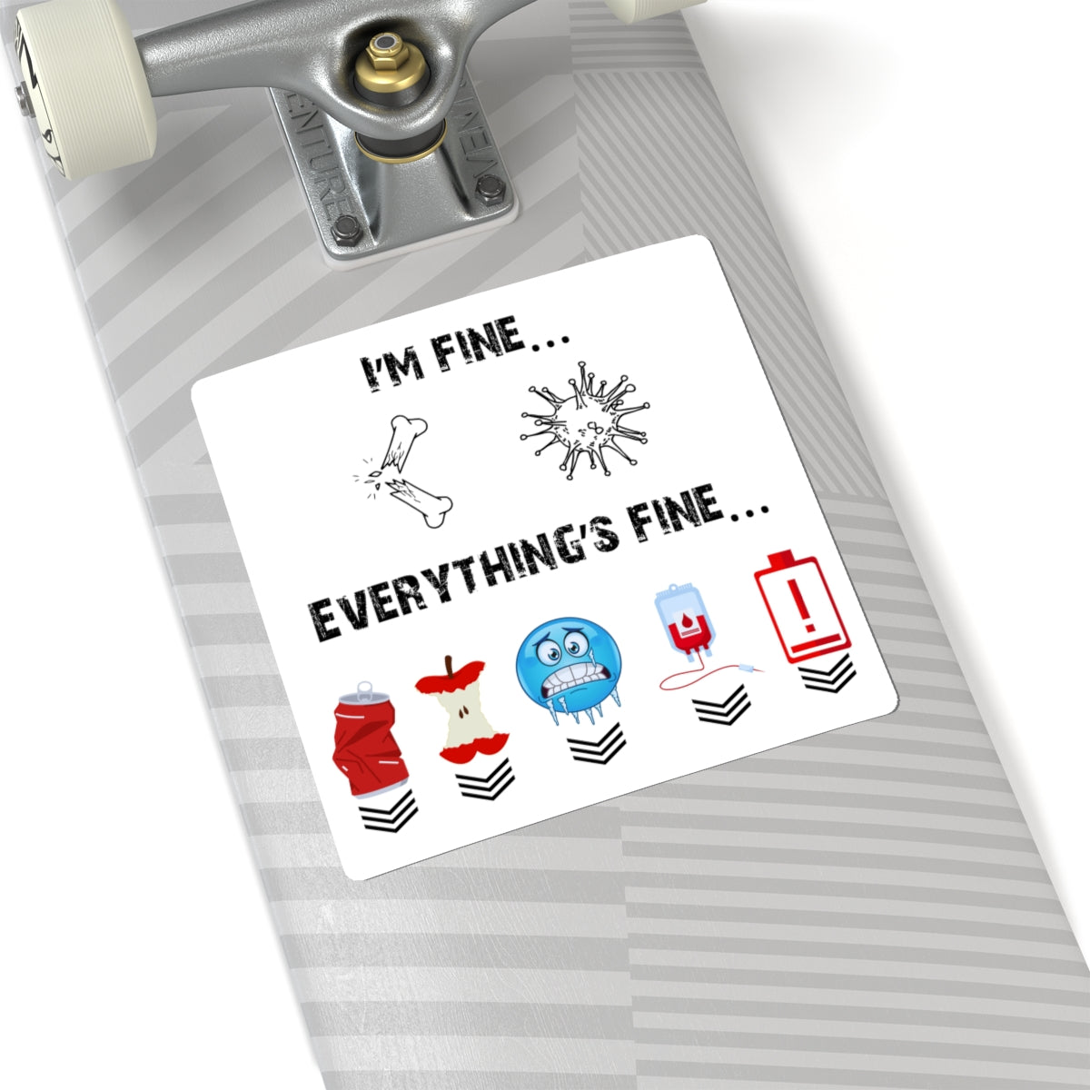Everything's Fine Gamer Sticker