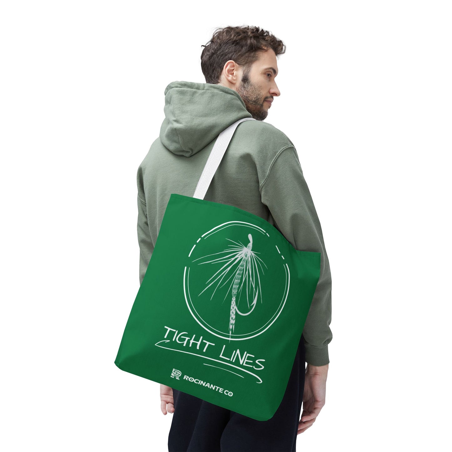 Tight Lines Tote Bag (Green)