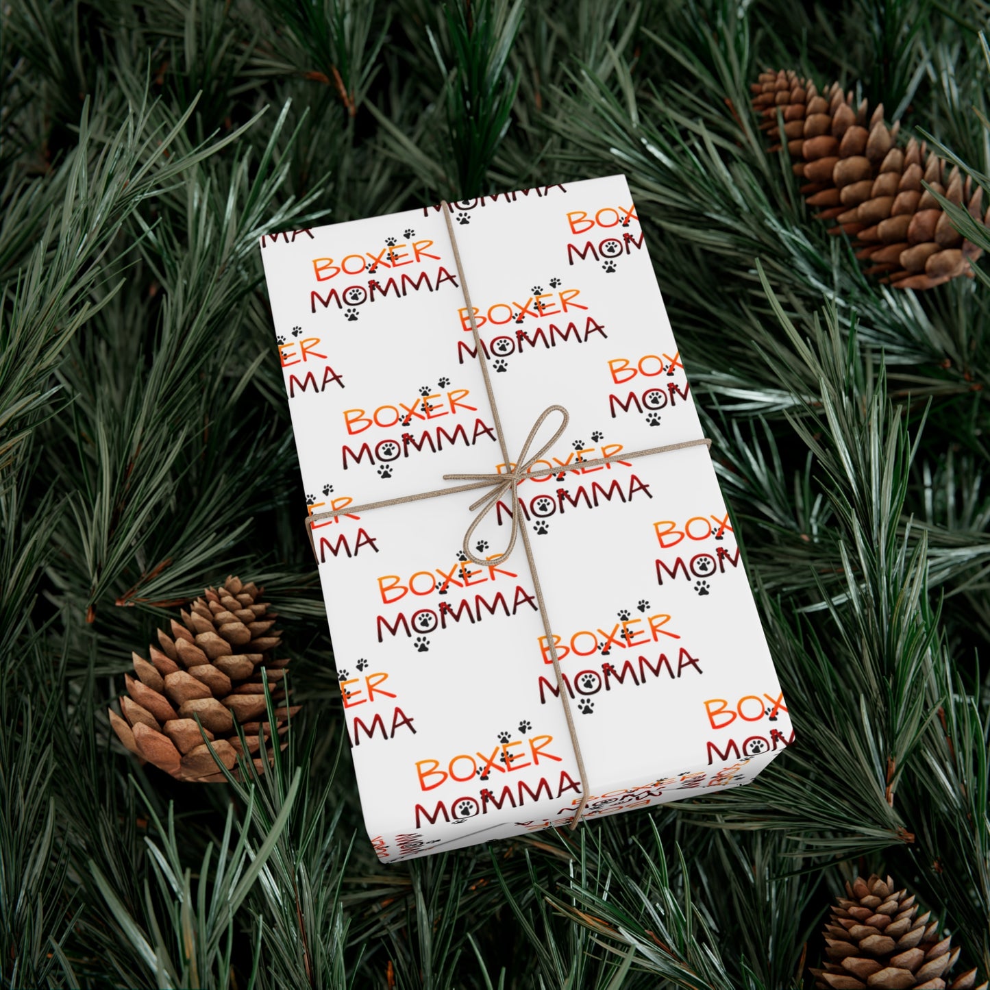 Boxer Momma Gift Wrap, Custom Pet Lover Wrapping Paper, Unique Dog Owner Gift Wrap, Boxer Dog Party Supplies, Pet Adoption Celebration