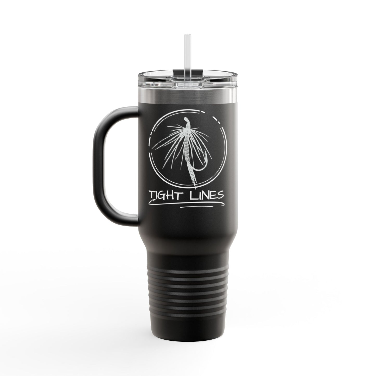 Tight Lines Insulated 40oz Tumbler, Outdoor Adventure Mug, Perfect for Fishing Enthusiasts, Personalized Camping Cup, Fishing Theme