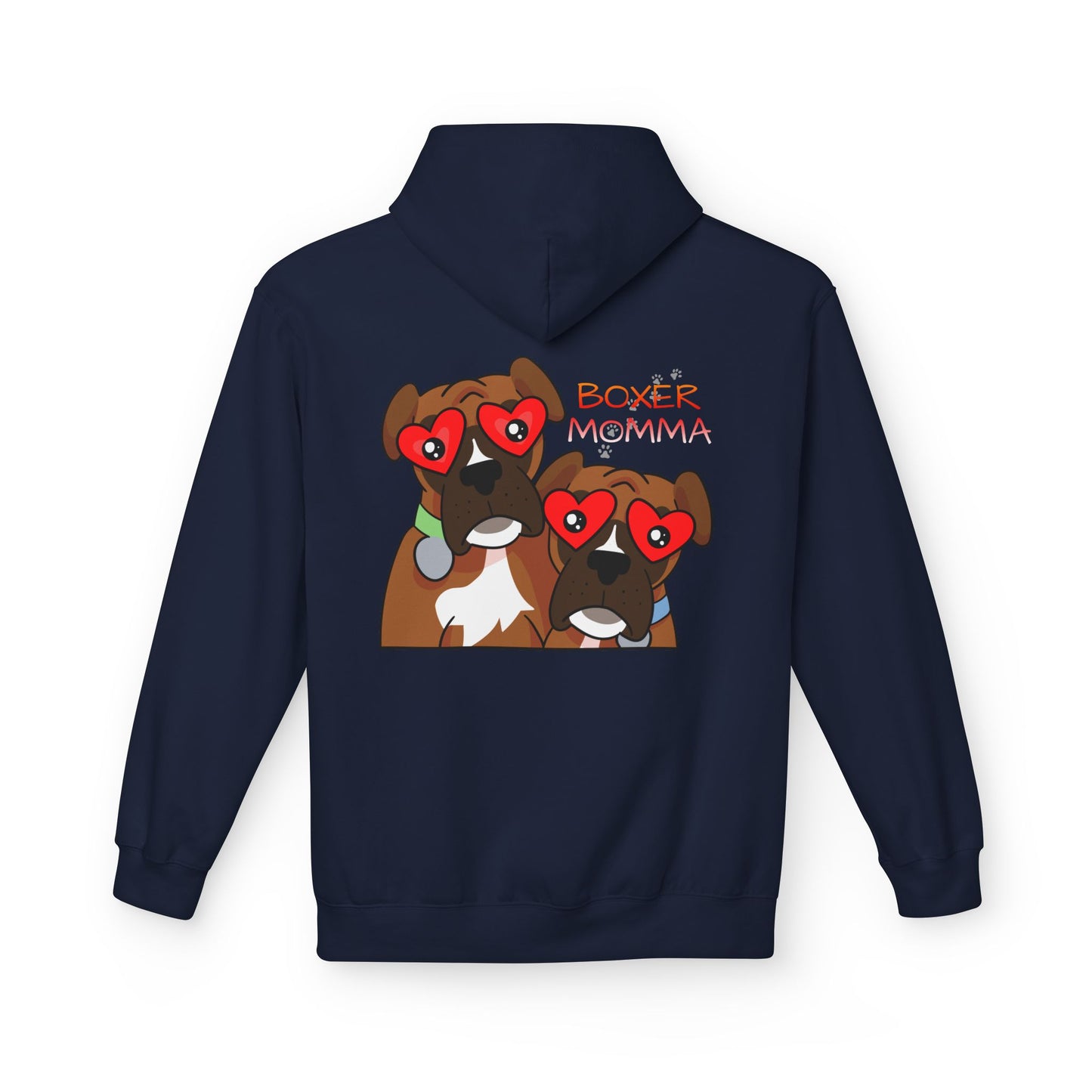 Unisex Boxer Momma Hoodie - Soft, Cozy Dog Lover Sweatshirt, Perfect Gift for Boxer Moms & Pet Lovers, Casual Pullover Top