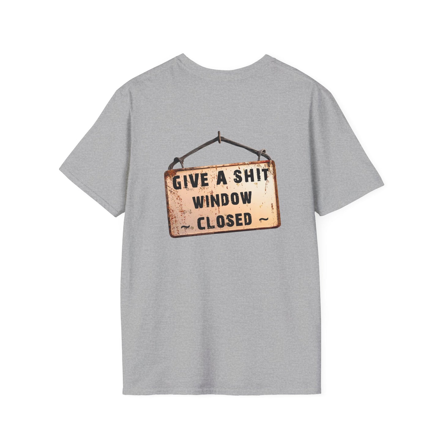 Funny Window Closed Unisex T-Shirt, Casual Wear, Gift for Friends, Humor Tee, Everyday Comfort, Sassy Statement Shirt