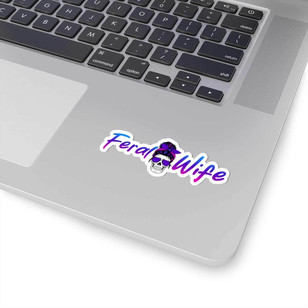 Feral Wife Kiss-Cut Vinyl Stickers, Decals for Laptops, Water Bottles, Notebooks, Durable, Waterproof & Unique Gift Idea