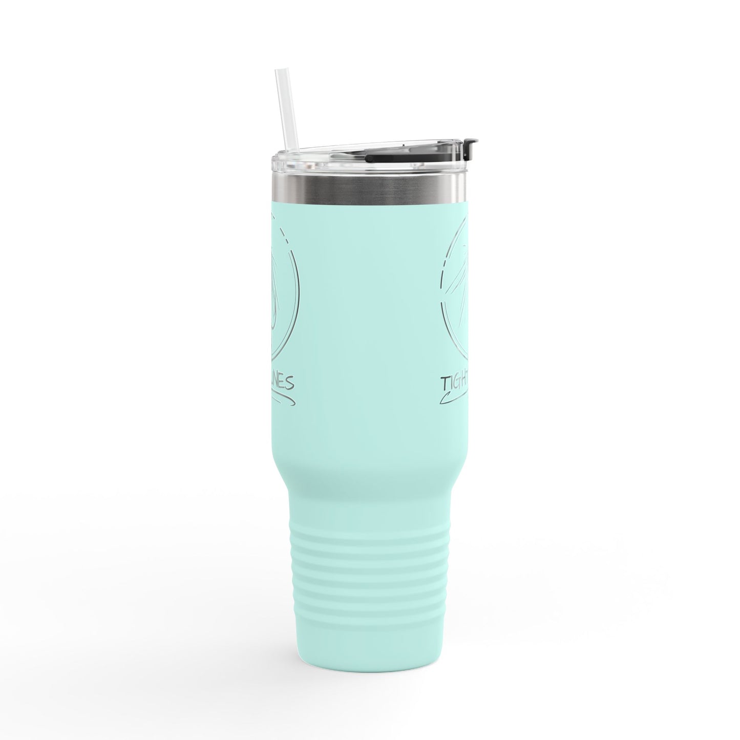 Tight Lines Insulated 40oz Tumbler, Outdoor Adventure Mug, Perfect for Fishing Enthusiasts, Personalized Camping Cup, Fishing Theme