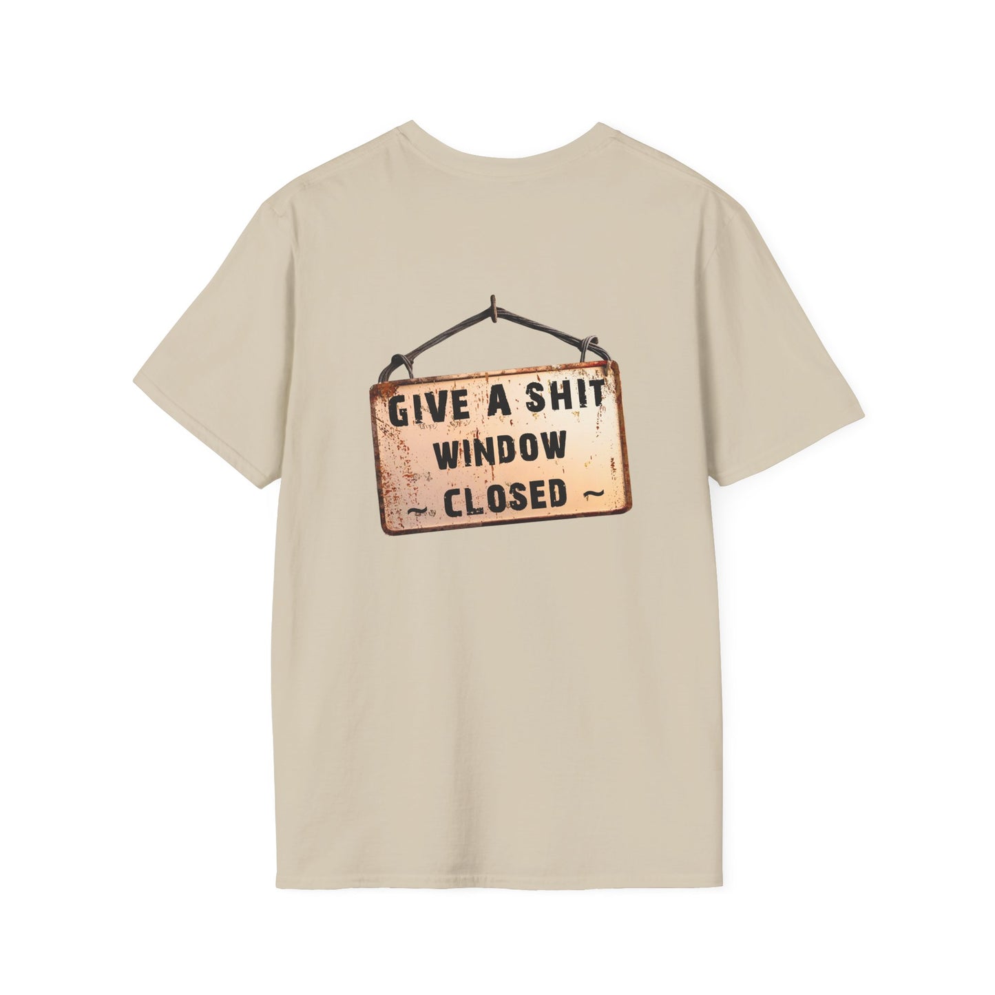 Funny Window Closed Unisex T-Shirt, Casual Wear, Gift for Friends, Humor Tee, Everyday Comfort, Sassy Statement Shirt