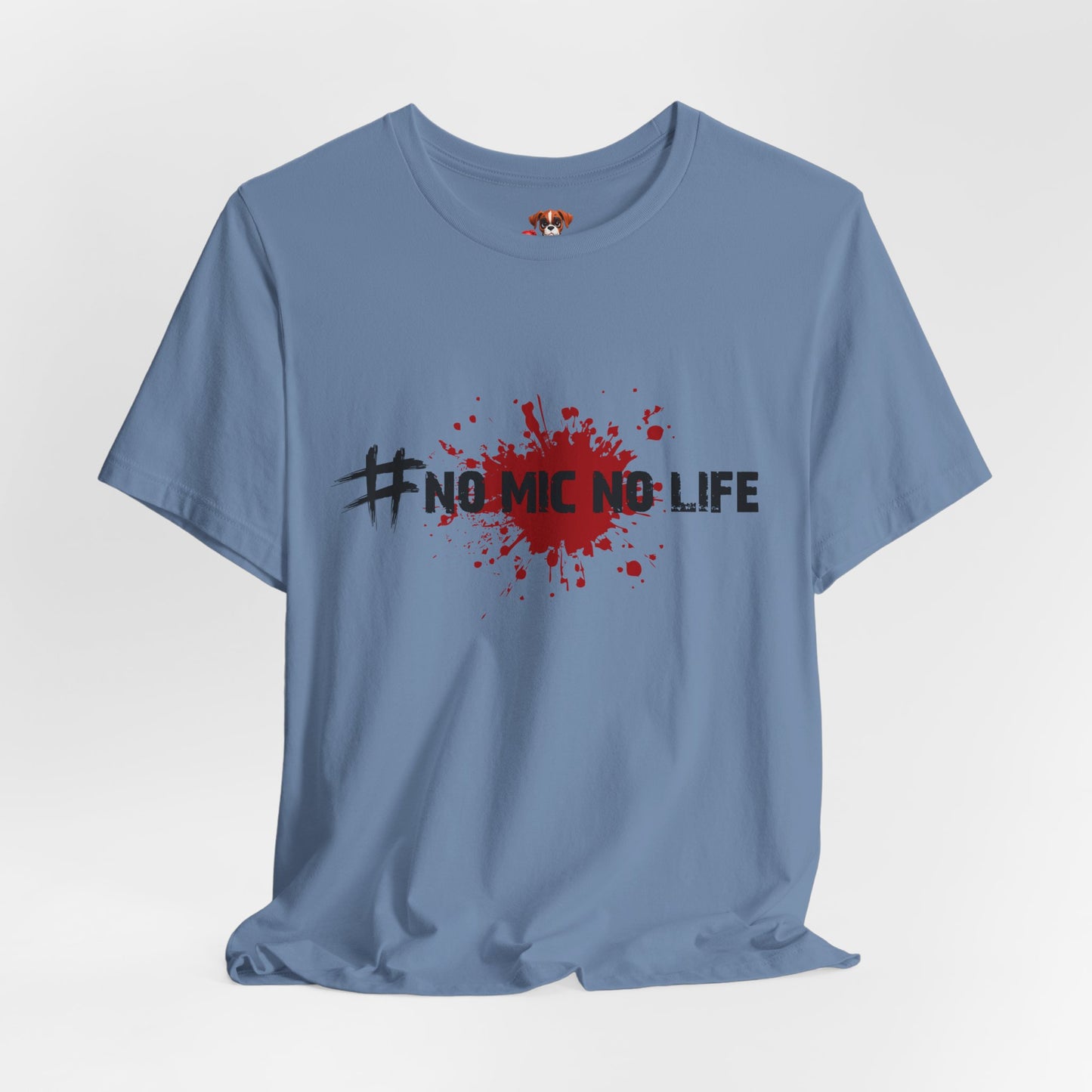 #No Mic No Life Unisex Tee, Fans of Zombie Culture, Graphic Tee for Casual Wear, Gamer Essentials, Zombie Apocalypse Survival Gear