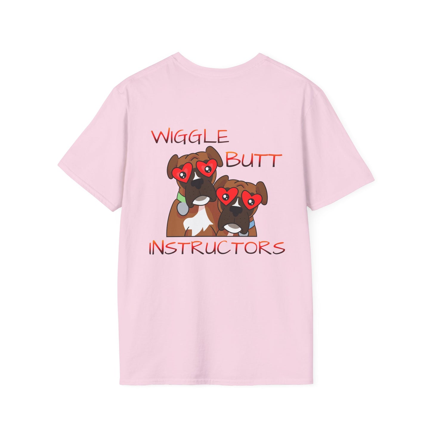 Unisex Wiggle Butt Instructors Tee - Funny Dog Trainer Shirt & Pet Lover Gift, Casual Animal Trainer Top