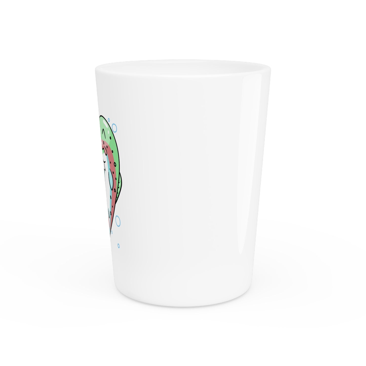 Trout Heart Shot Glass 1.9oz - Unique Fish Themed Barware Gift, Handcrafted Glass Shooter, Perfect for Anglers & Outdoor Lovers
