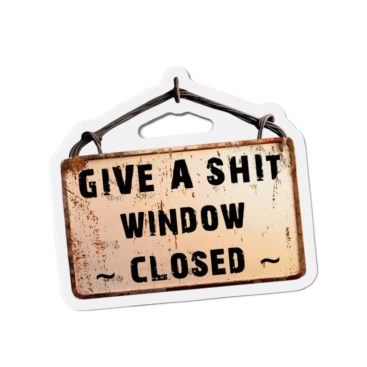 Funny Window Closed Die-Cut Magnets, Quirky Fridge Decor, Humorous Gift for Friends, Kitchen and Office Decor, Perfect for Housewarming or Gag Gift