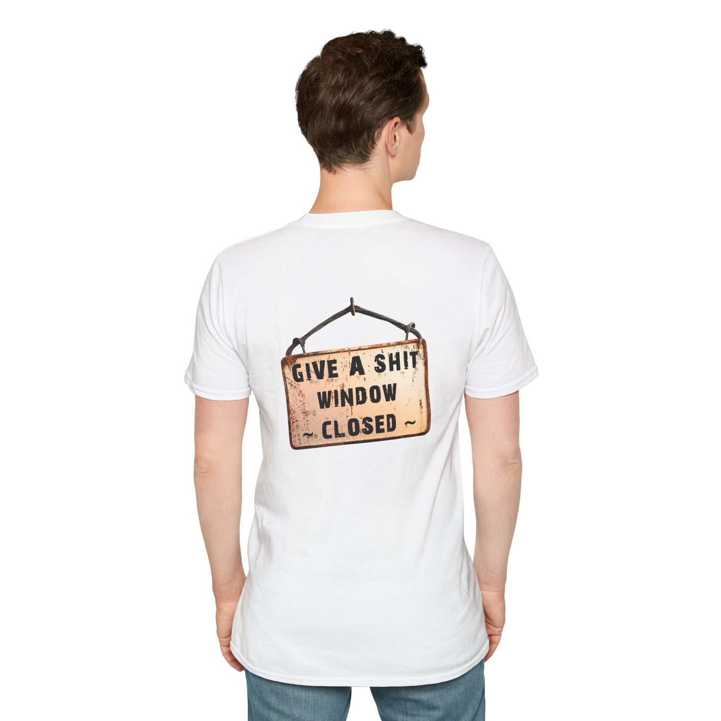 Funny Window Closed Unisex T-Shirt, Casual Wear, Gift for Friends, Humor Tee, Everyday Comfort, Sassy Statement Shirt