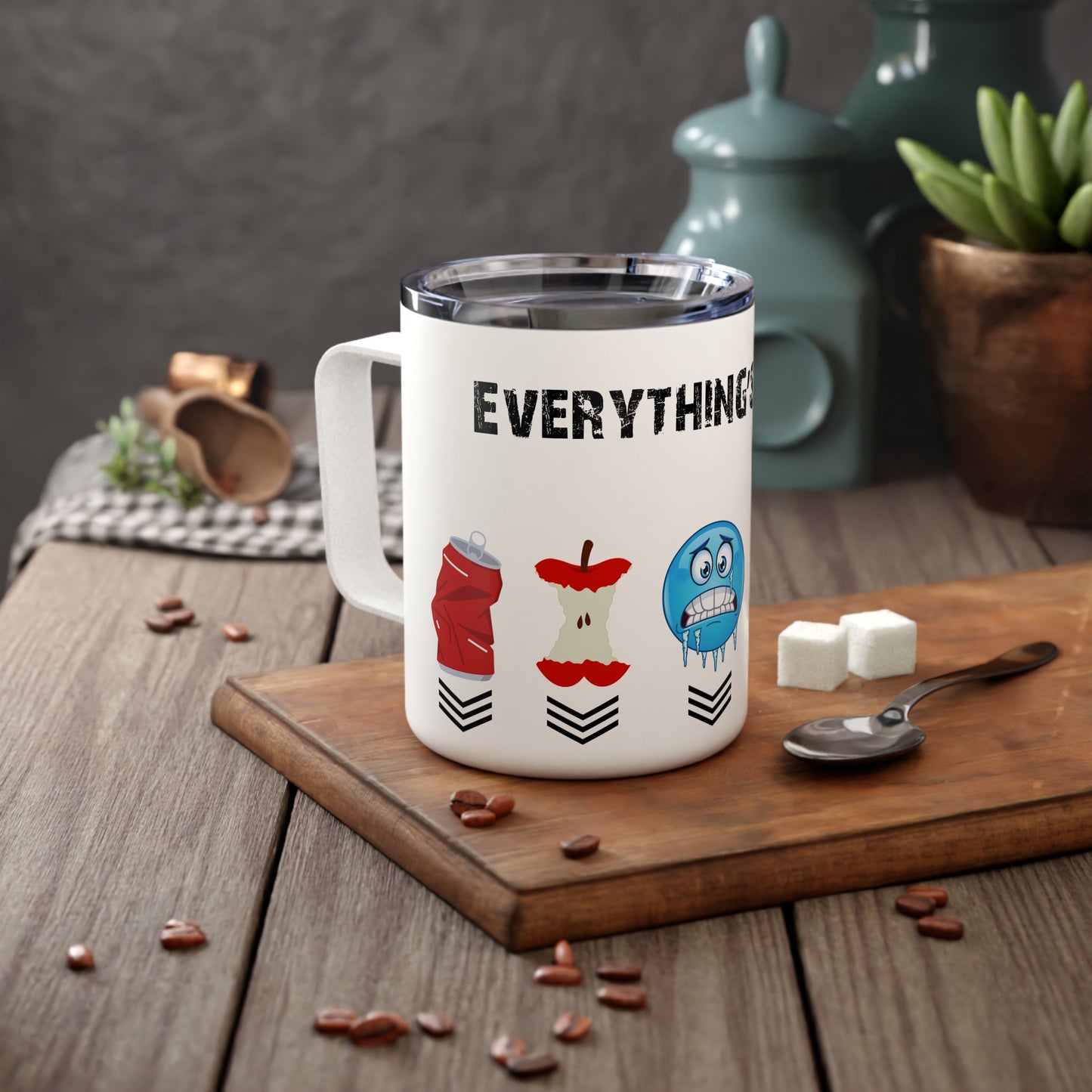 Everything's Fine Gamer Insulated 10oz Tumbler, Funny Travel Cup, Gift for Coffee Lovers, Office Mug, Gaming Drinkware