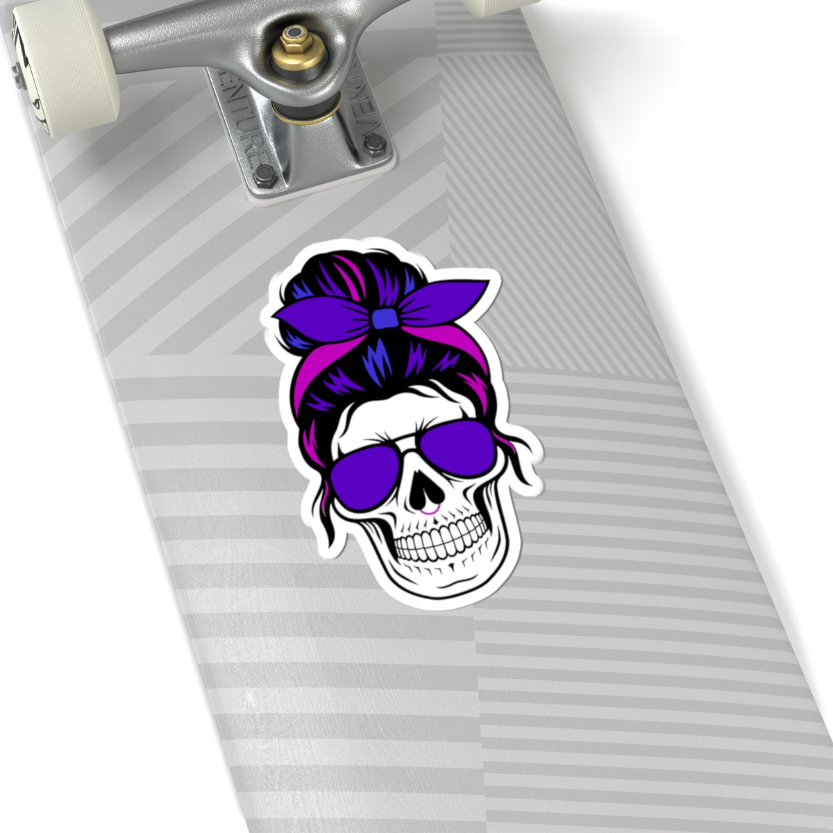 Feral Skull Sticker - Decal for Laptop, Water Bottle, Skateboard, Skull Art, Durable Waterproof Vinyl