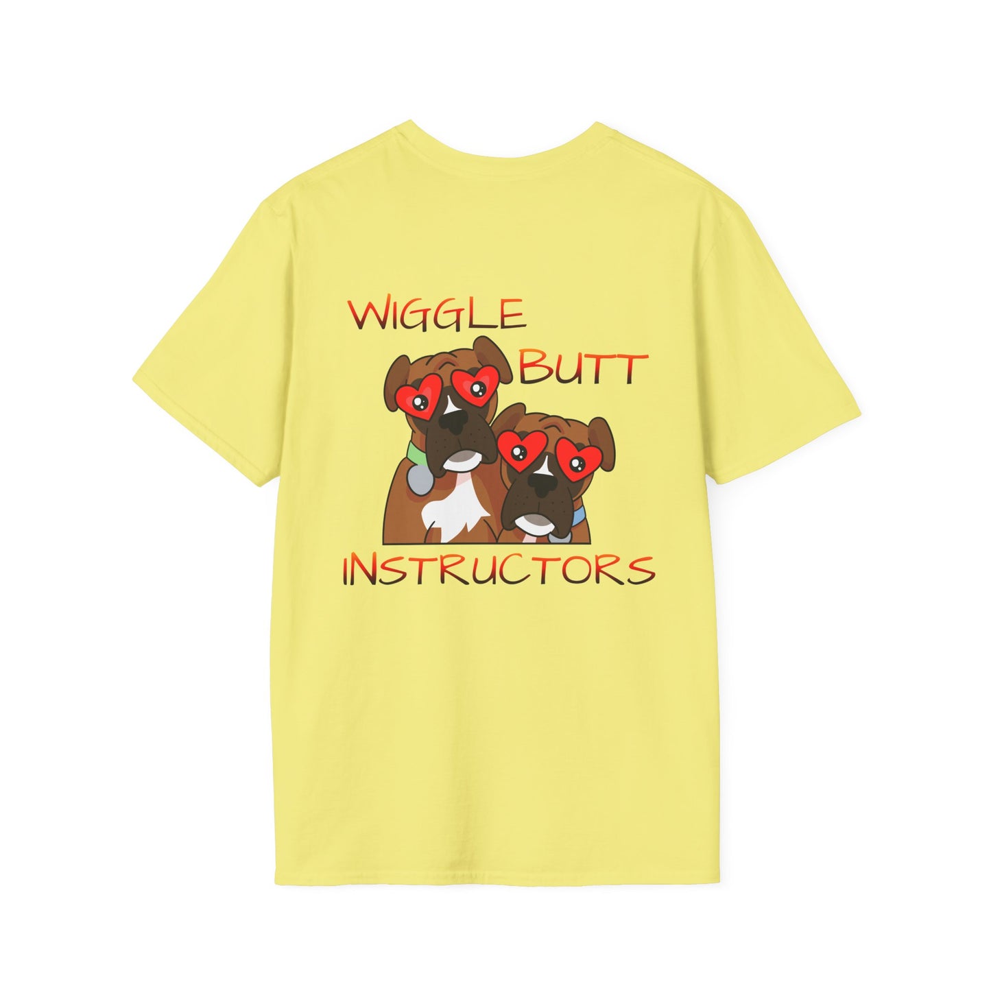 Unisex Wiggle Butt Instructors Tee - Funny Dog Trainer Shirt & Pet Lover Gift, Casual Animal Trainer Top