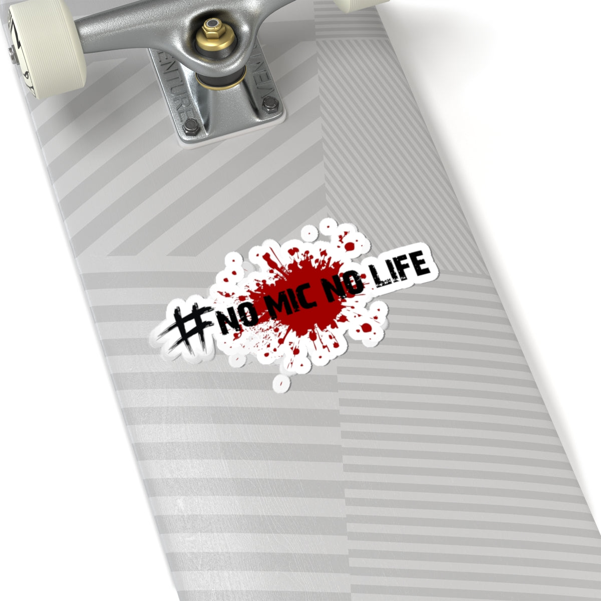 #No Mic No Life Kiss-Cut Stickers | Gaming Stickers, Laptop Decals, Unique Gift, Skateboard Stickers