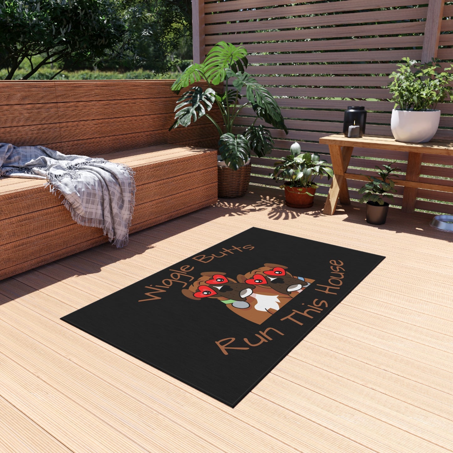 Wiggle Butt House Outdoor Rug