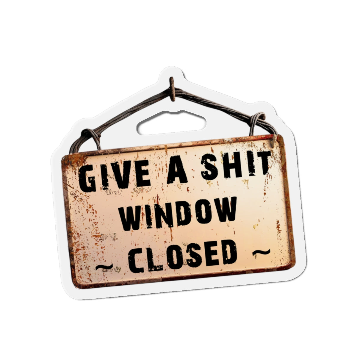 Funny Window Closed Die-Cut Magnets, Quirky Fridge Decor, Humorous Gift for Friends, Kitchen and Office Decor, Perfect for Housewarming or Gag Gift