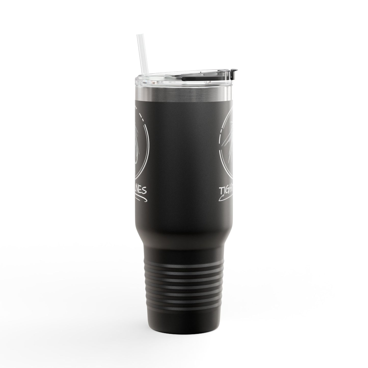 Tight Lines Insulated 40oz Tumbler, Outdoor Adventure Mug, Perfect for Fishing Enthusiasts, Personalized Camping Cup, Fishing Theme