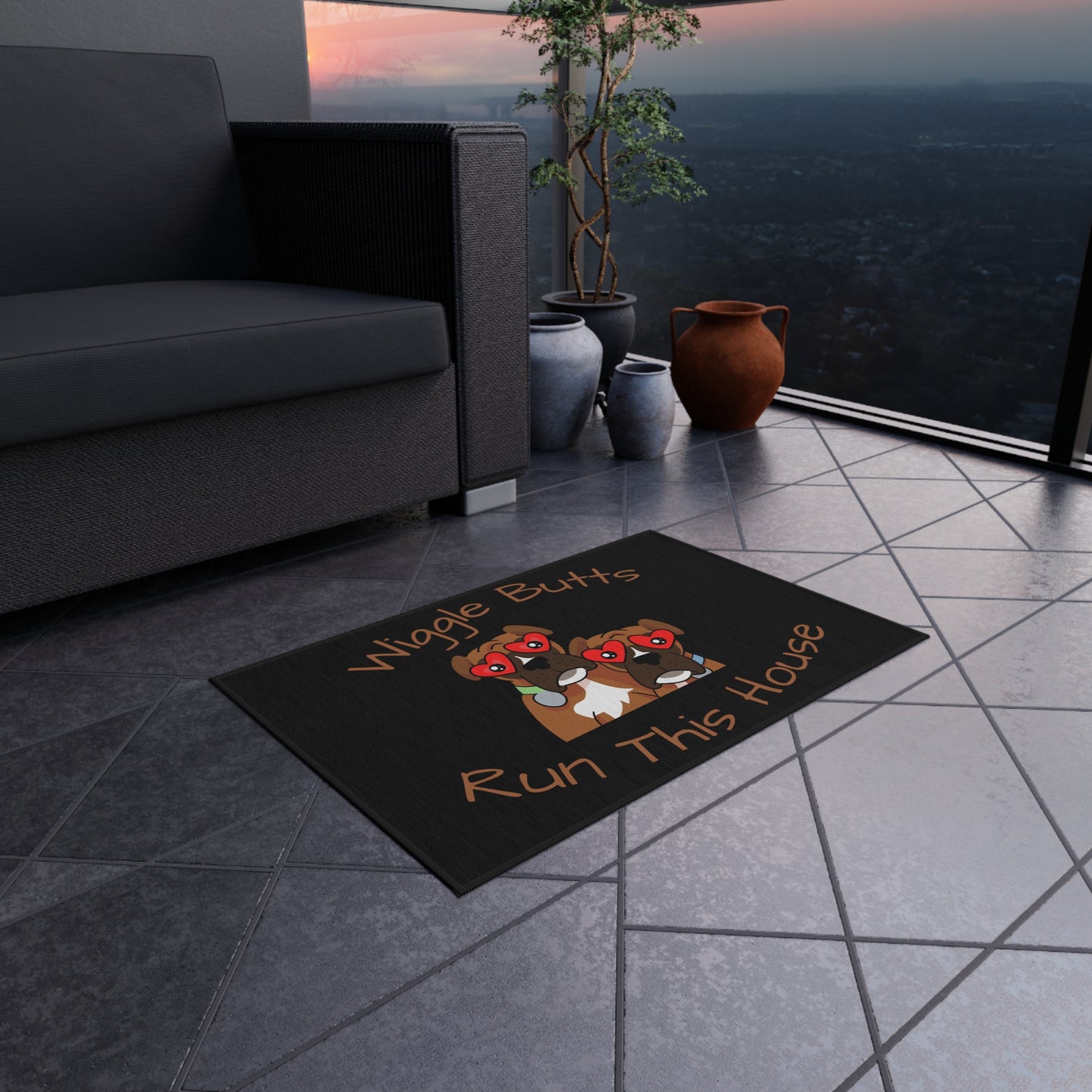 Wiggle Butt House Outdoor Rug