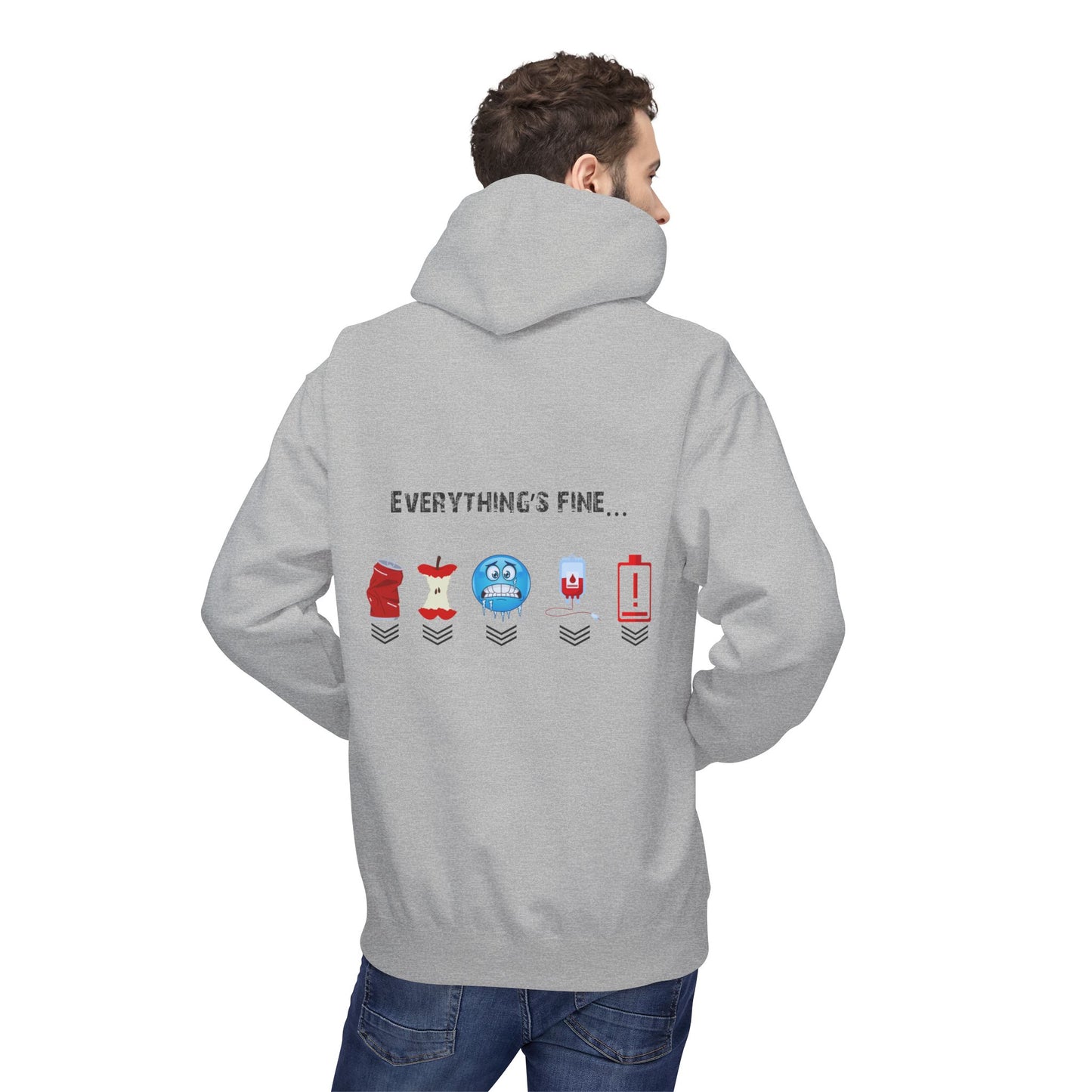 Everything's Fine Gamer Fleece Hoodie