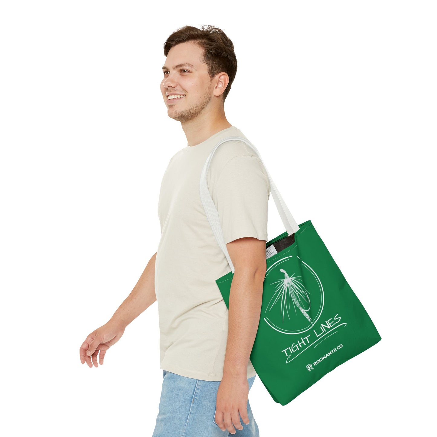Tight Lines Tote Bag (Green)