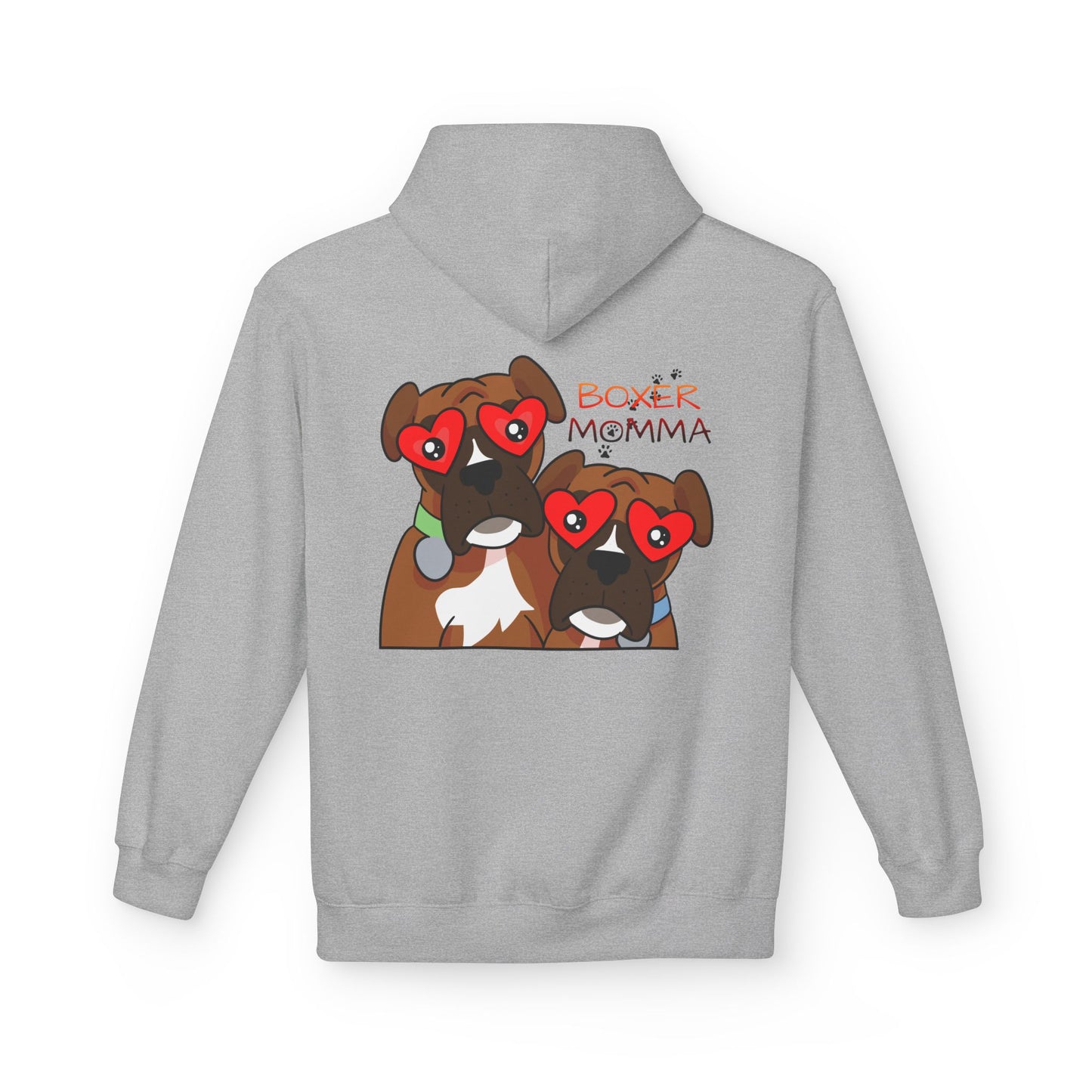 Unisex Boxer Momma Hoodie - Soft, Cozy Dog Lover Sweatshirt, Perfect Gift for Boxer Moms & Pet Lovers, Casual Pullover Top