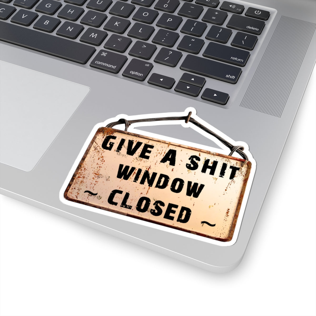Funny Window Closed Kiss-Cut Stickers, Laptop Decorations, Hilarious Gifts, Quirky Home Decor, Humorous Accessories