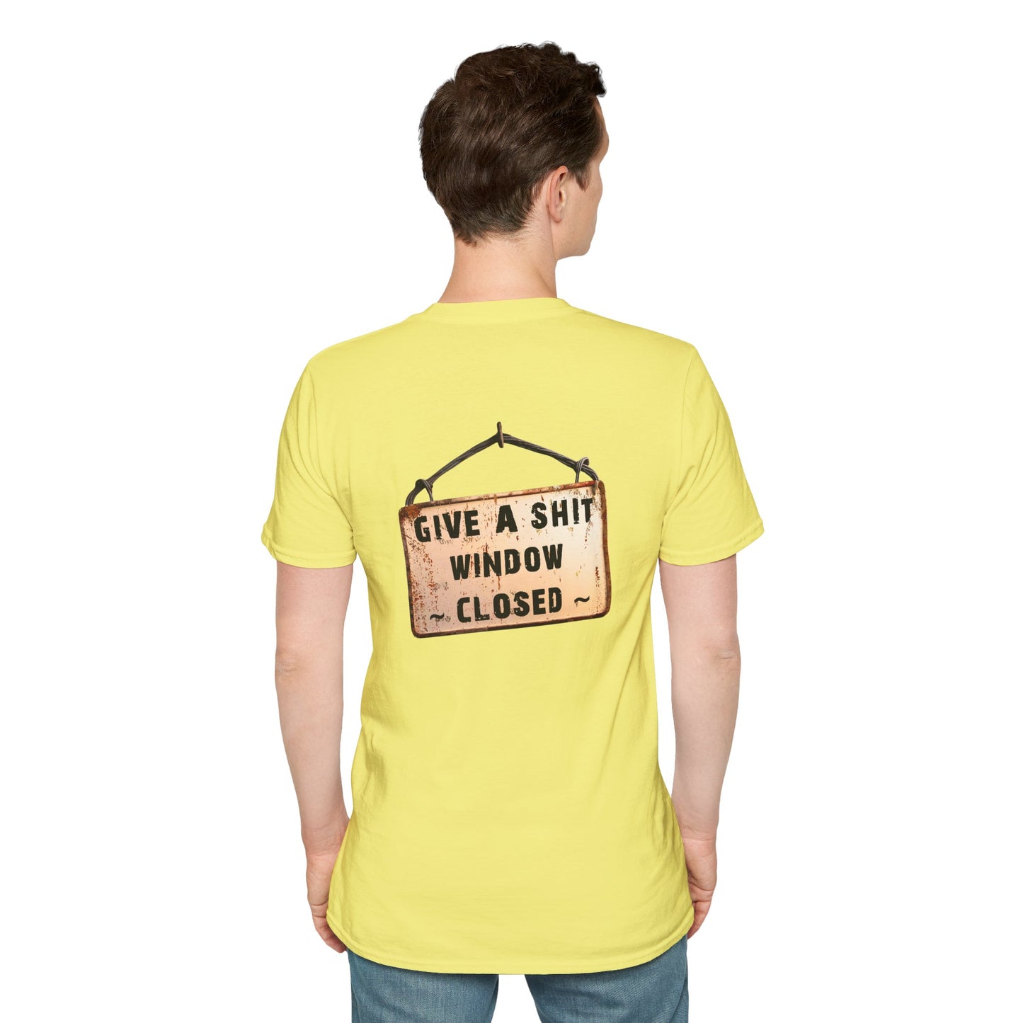 Funny Window Closed Unisex T-Shirt, Casual Wear, Gift for Friends, Humor Tee, Everyday Comfort, Sassy Statement Shirt