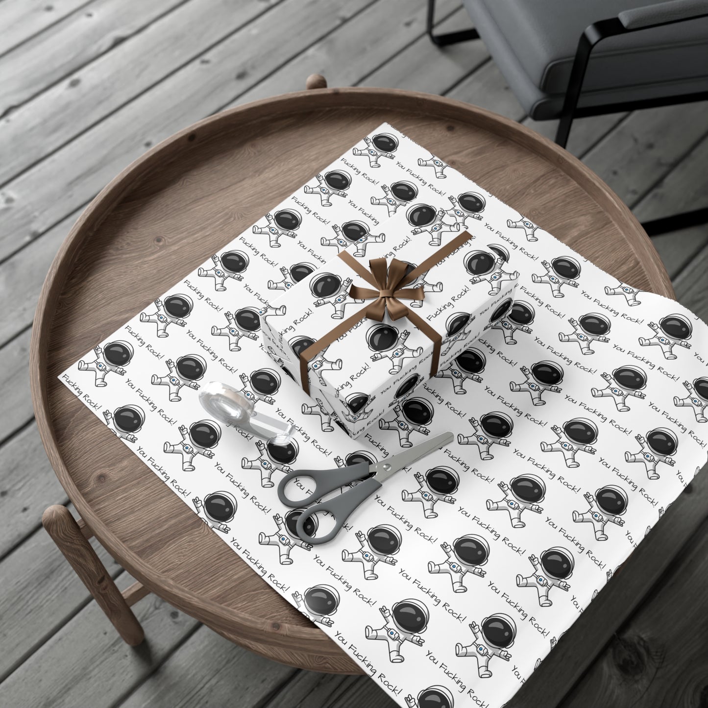 You Rock! Astronaut Gift Wrap Paper - Fun Wrapping for Birthdays, Holidays, Parties, Unique Gift Wrap