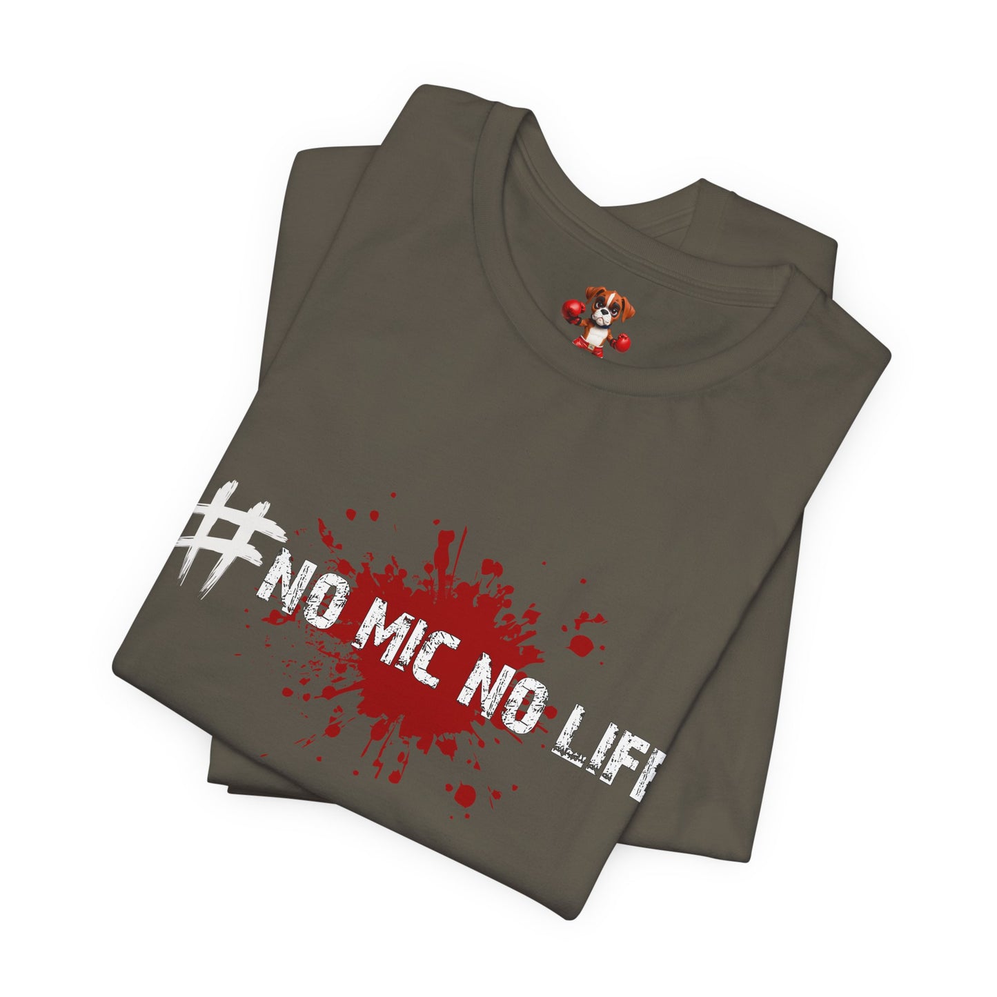 #No Mic No Life Unisex Tee, Fans of Zombie Culture, Graphic Tee for Casual Wear, Gamer Essentials, Zombie Apocalypse Survival Gear