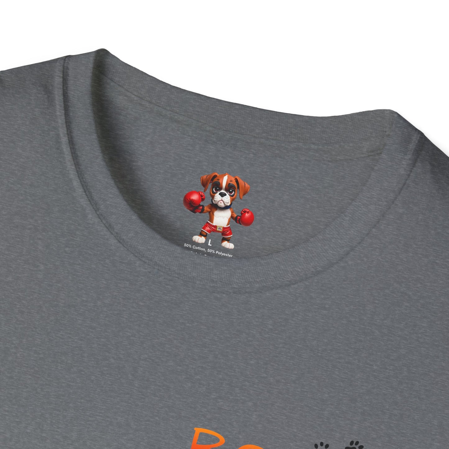 Unisex Boxer Momma T-Shirt - Softstyle Cotton Tee, Dog Lover Gift, Casual Fit, Pet Mom Shirt, Comfortable & Durable