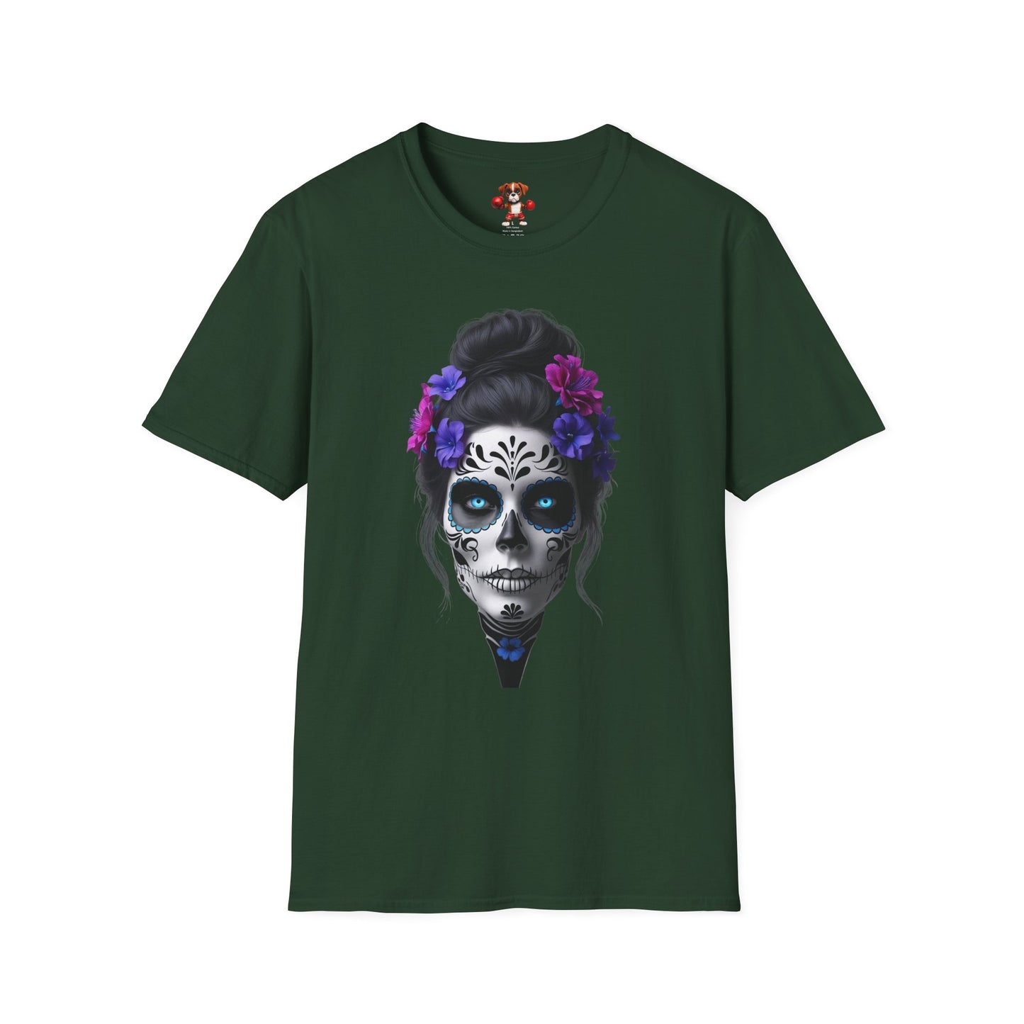 Day of the Dead T-Shirt, Skull Graphic Tee, Unisex Casual Shirt, Halloween Apparel, Festival Clothing, Gift for Her