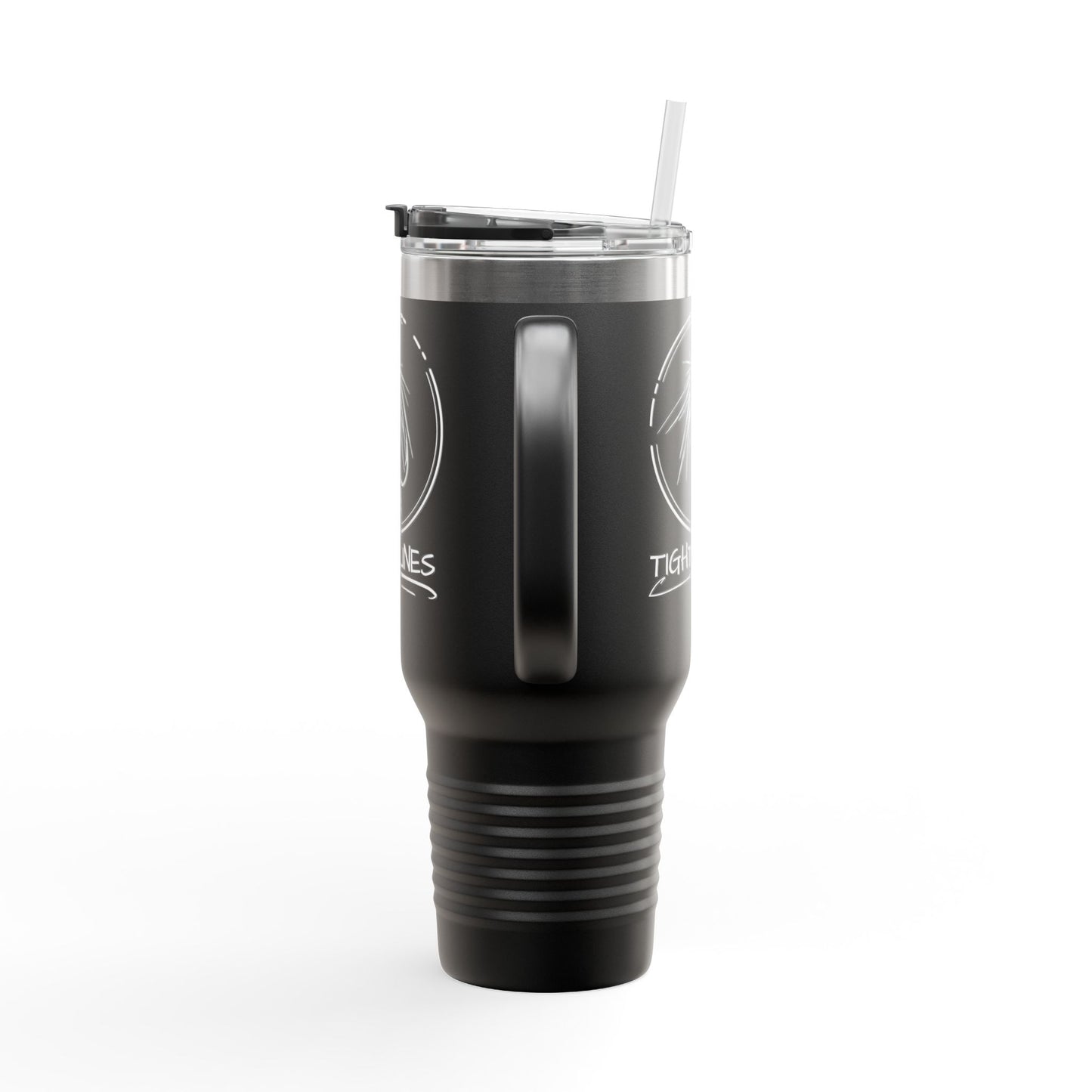 Tight Lines Insulated 40oz Tumbler, Outdoor Adventure Mug, Perfect for Fishing Enthusiasts, Personalized Camping Cup, Fishing Theme
