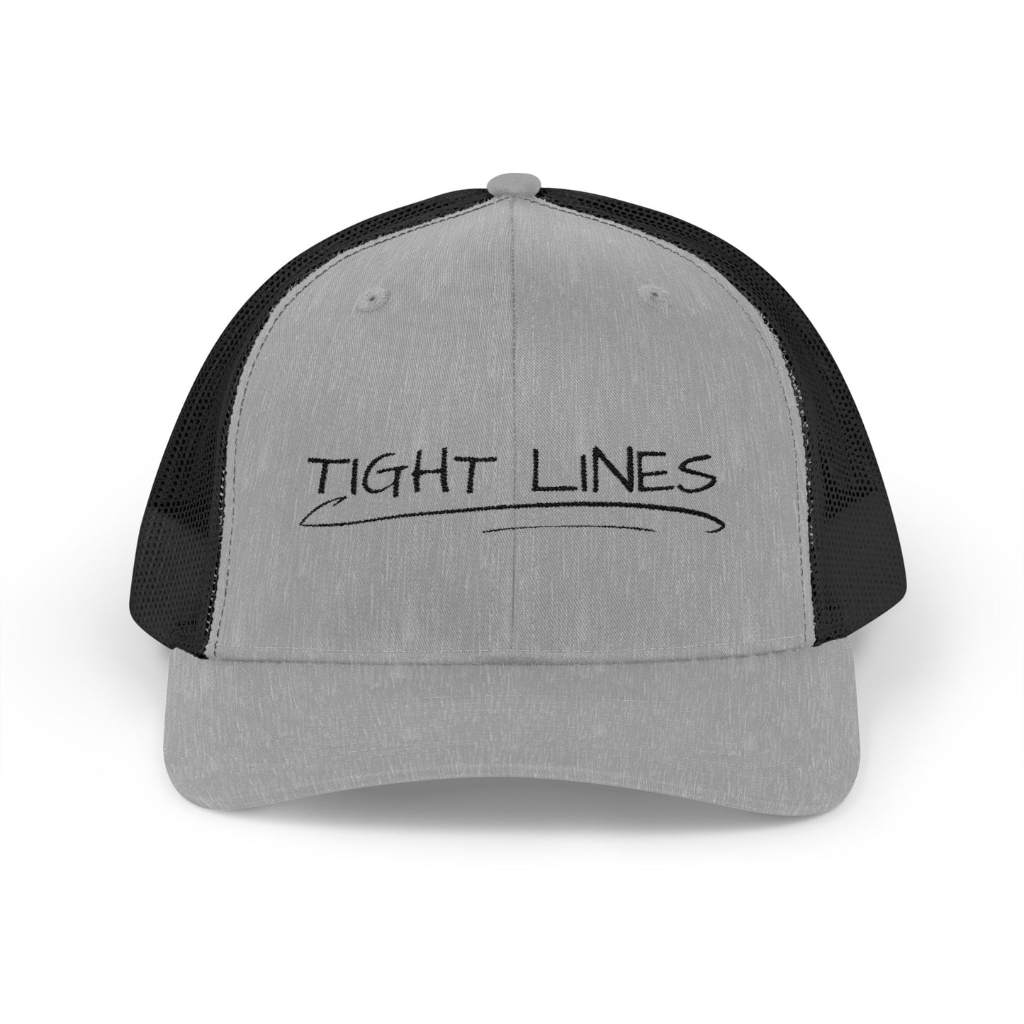 Tight Lines Embroidered Trucker Hat (Dark Logo)