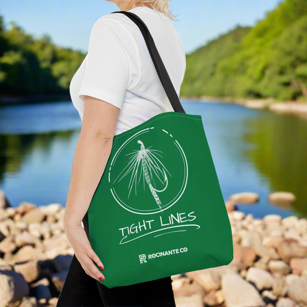 Tight Lines Tote Bag (Green)