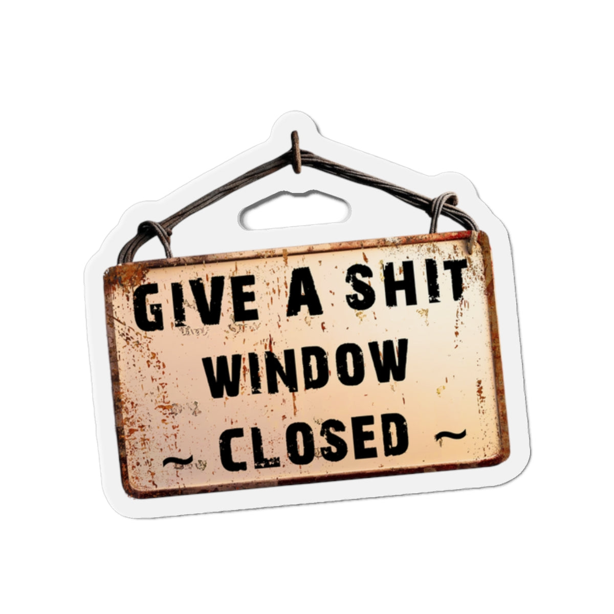 Funny Window Closed Die-Cut Magnets, Quirky Fridge Decor, Humorous Gift for Friends, Kitchen and Office Decor, Perfect for Housewarming or Gag Gift