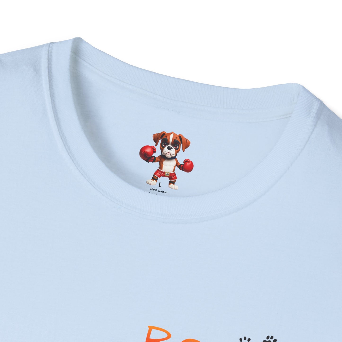 Unisex Boxer Momma T-Shirt - Softstyle Cotton Tee, Dog Lover Gift, Casual Fit, Pet Mom Shirt, Comfortable & Durable