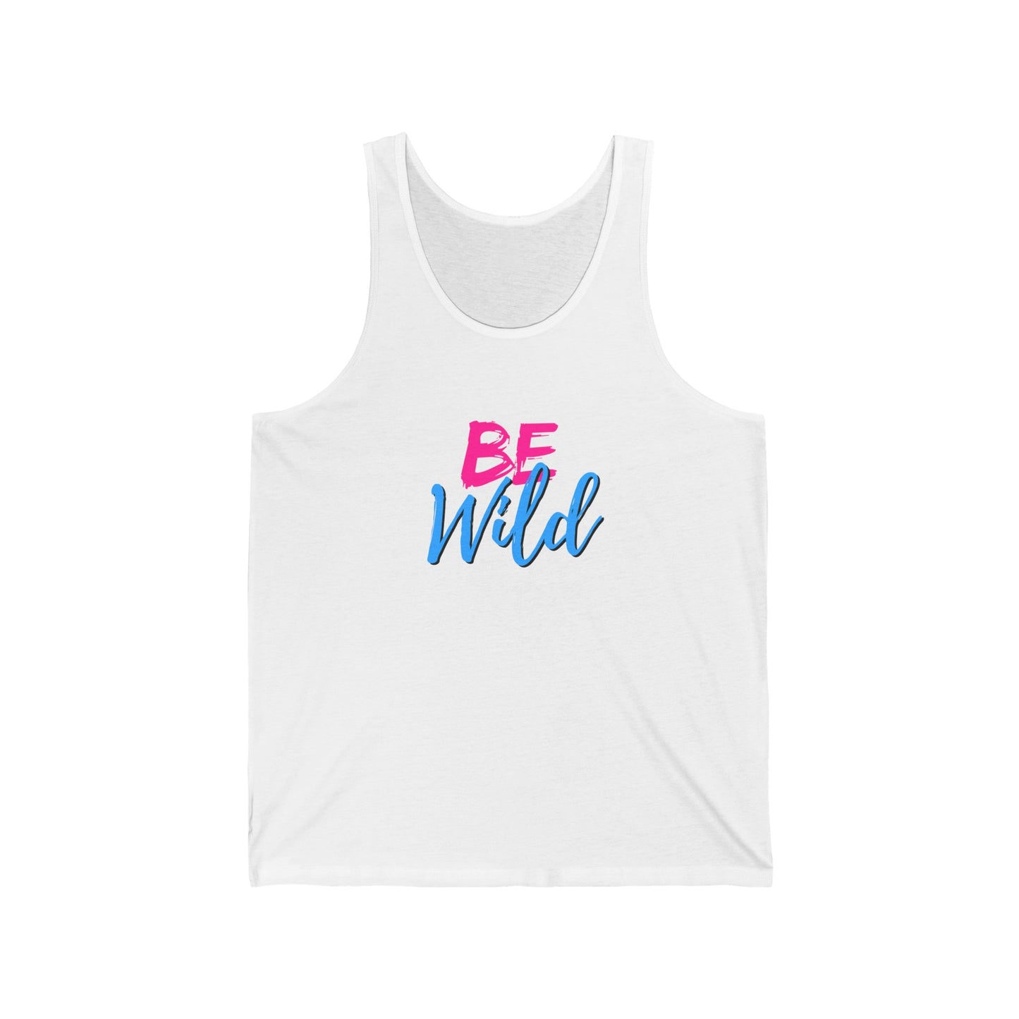 Be Wild Unisex Jersey Tank, Summer Apparel, Fashionable Workout Top, Hiking Gear, Beachwear, Gift for Adventure Lovers