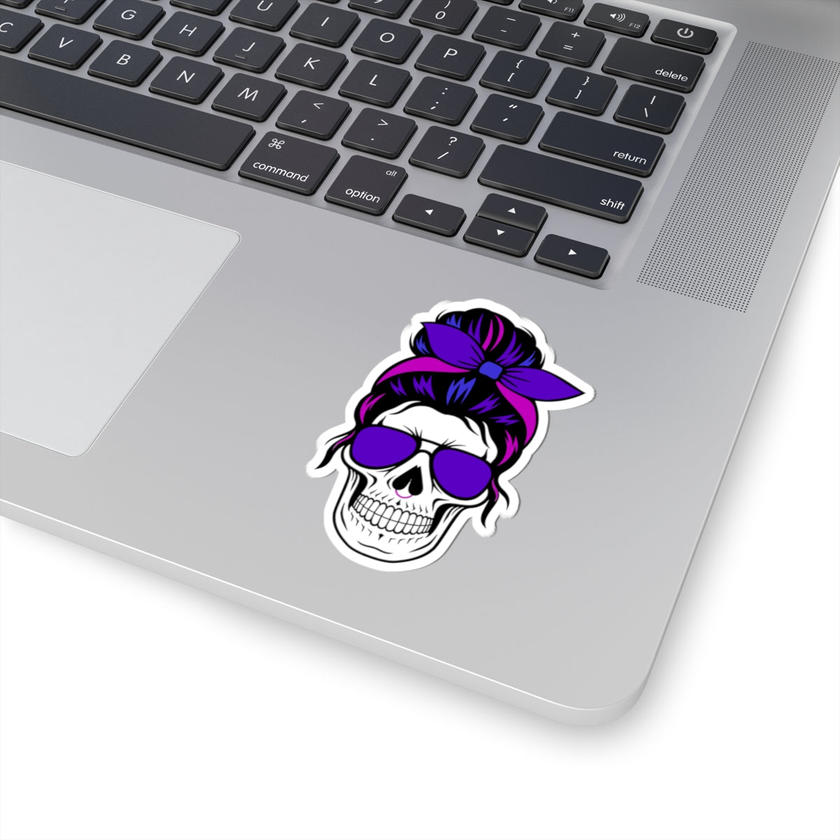 Feral Skull Sticker - Decal for Laptop, Water Bottle, Skateboard, Skull Art, Durable Waterproof Vinyl