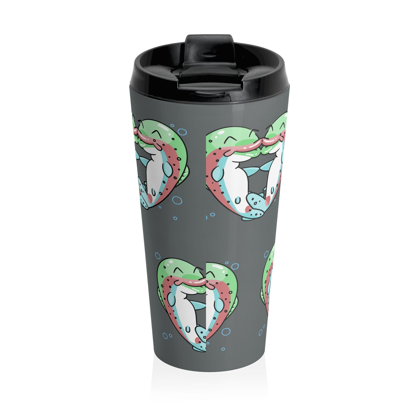 Trout Heart 15oz Tumbler, Cute Coffee Mug, Eco-Friendly Drinkware, Perfect Gift for Friends, Fun Mug for Everyday Use