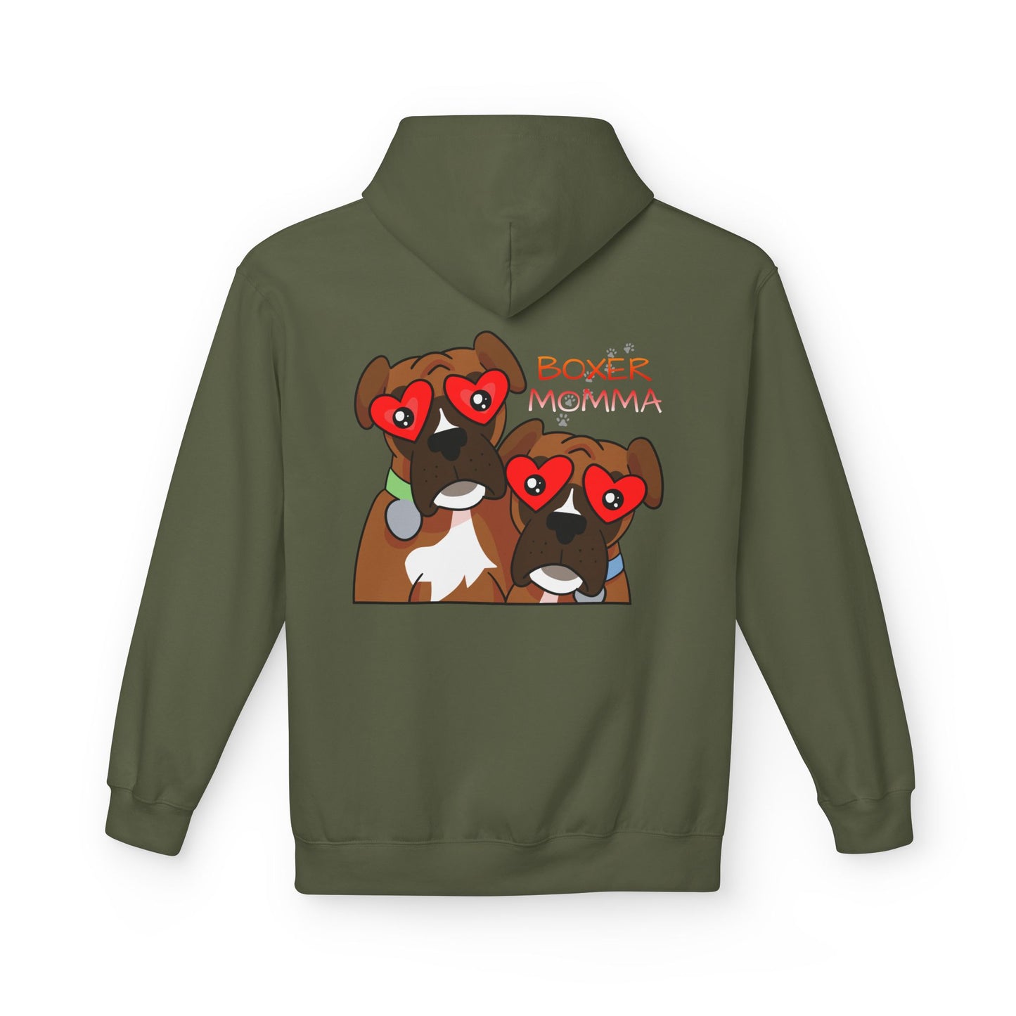 Unisex Boxer Momma Hoodie - Soft, Cozy Dog Lover Sweatshirt, Perfect Gift for Boxer Moms & Pet Lovers, Casual Pullover Top