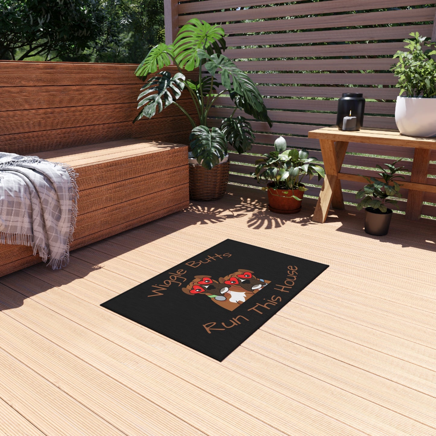 Wiggle Butt House Outdoor Rug